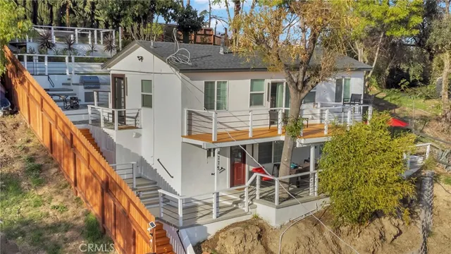a front view of a house with balcony