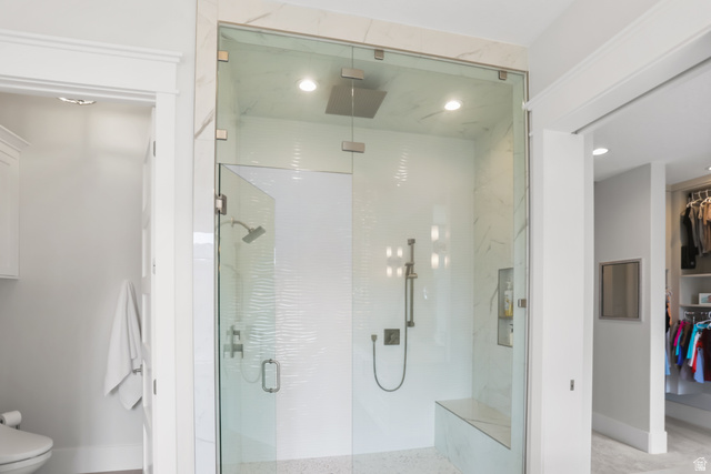 1354 South 800 East Mapleton, UT 84664 - Photo 40 of 129 Walk-in shower with 3 shower heads