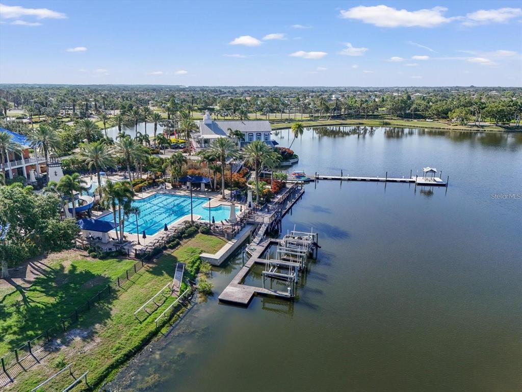 806 Winterside Drive Apollo Beach, FL 33572 - Photo 49 of 57 an aerial view of a city with a lake view