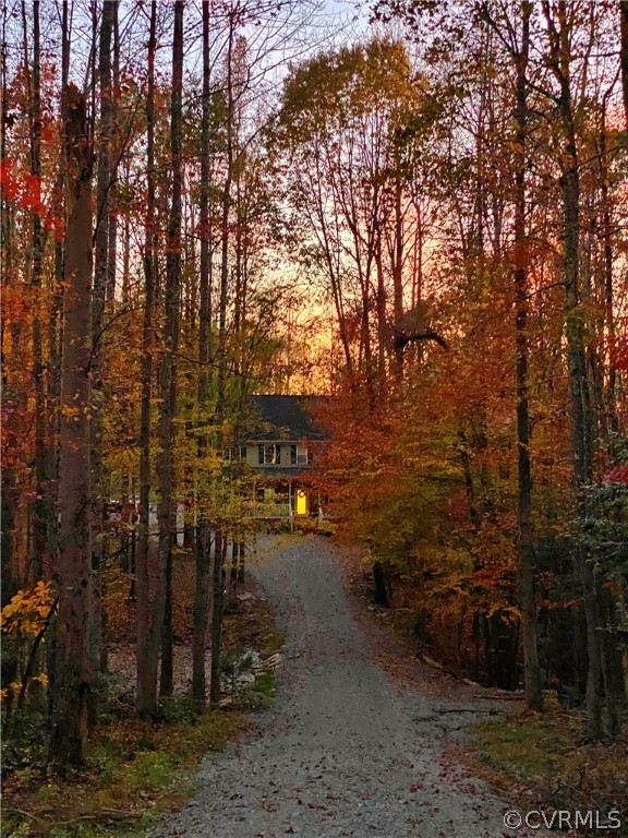 6506 Parrish Road Providence Forge, VA 23140 - Photo 2 of 50 Beautiful Fall Foliage from Driveway