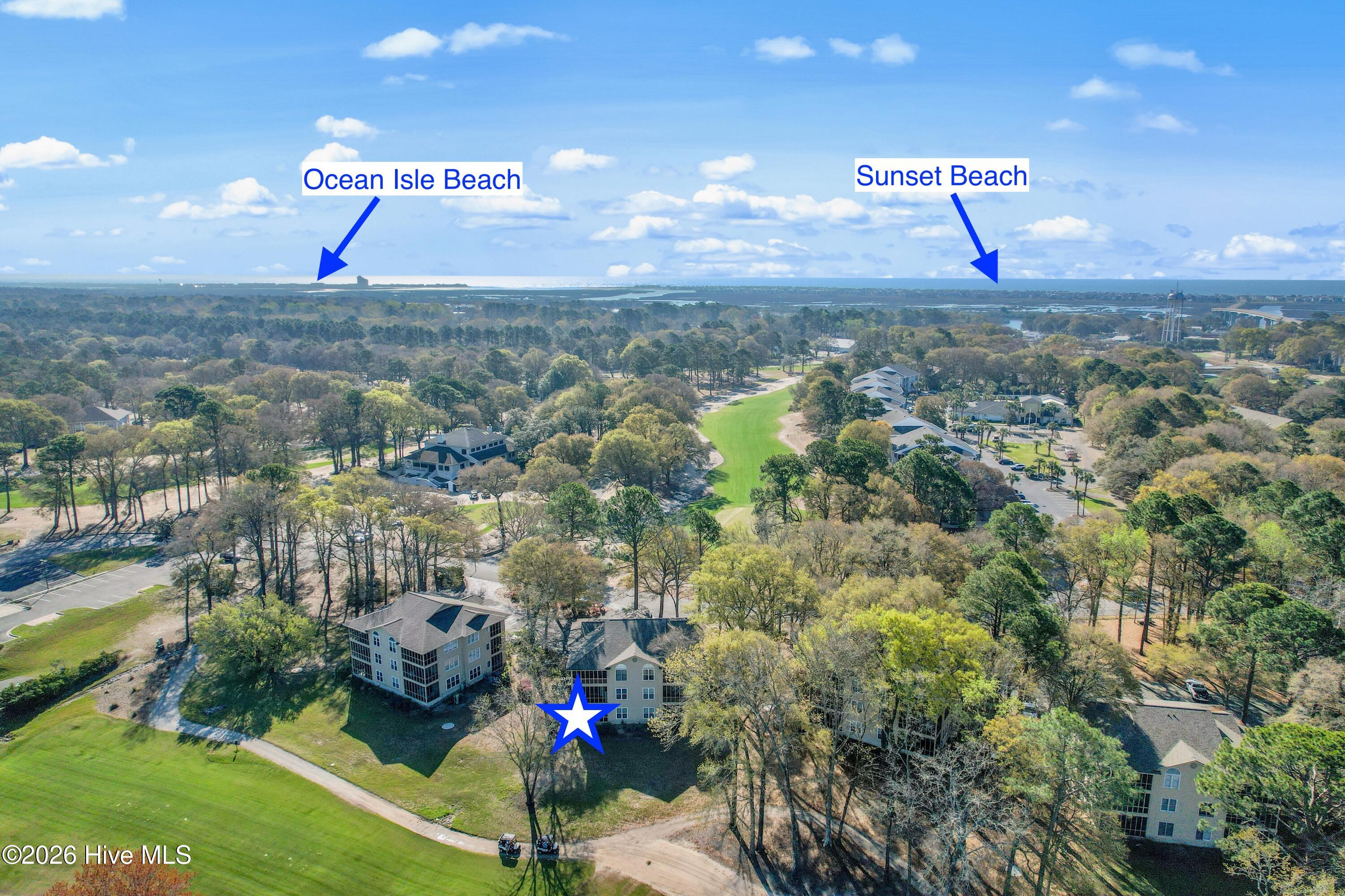 215 Clubhouse Road, Unit 2 Sunset Beach, NC 28468 - Photo 30 of 50 Aerial location