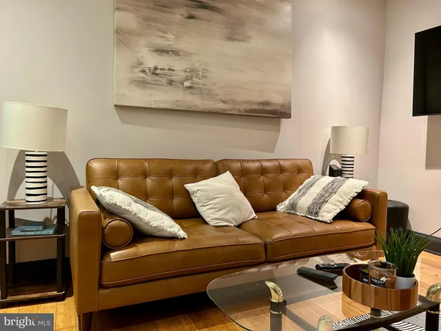 a living room with a couch