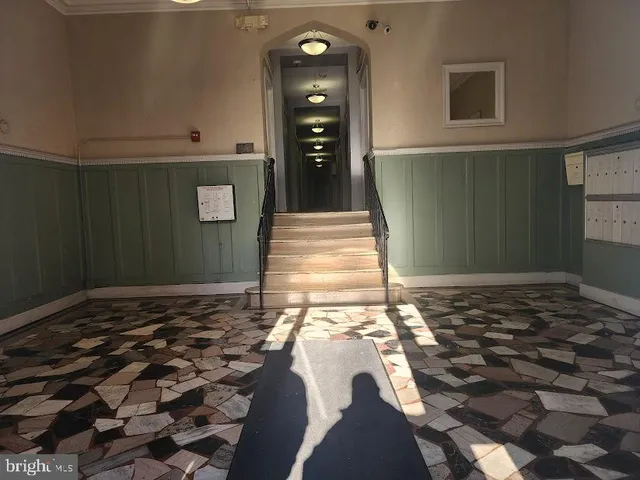 a view of a closet area