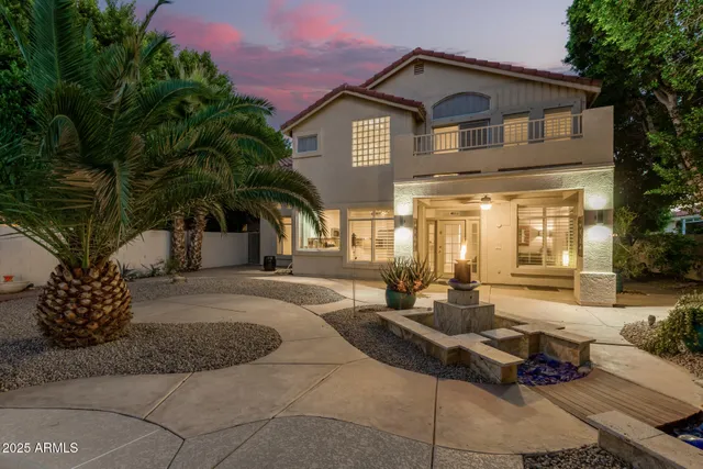 a view of a park with tree s