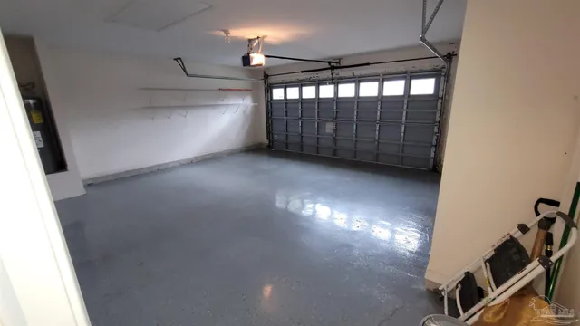 a view of empty room with windows