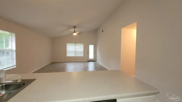 a view of livingroom and window