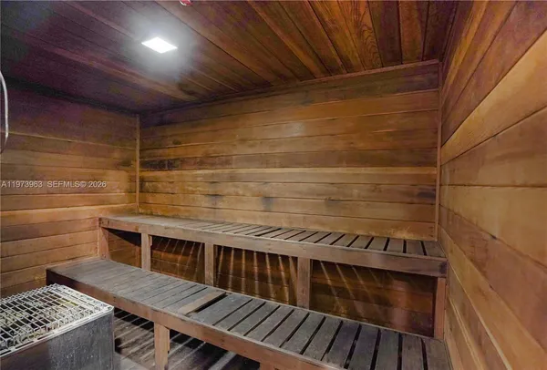 a view of barbeque area with wooden floor