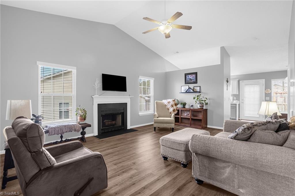 2786 WaterStone Loop High Point, NC 27265 - Photo 6 of 30 Gorgeous Living Room with vaulted ceilings and wonderful natural light.