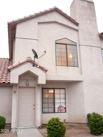 a front view of a house