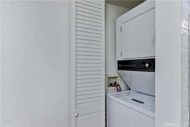 a view of a room that has a window in it