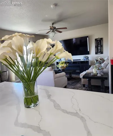 a view of a porch with furniture