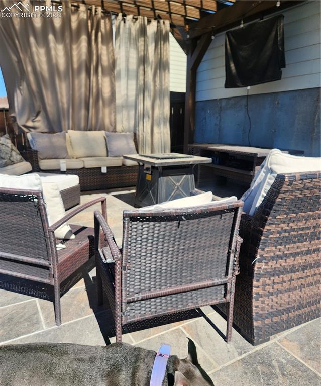 4530 Sierra Rica Road Colorado Springs, CO 80911 - Photo 24 of 44 a view of balcony with furniture