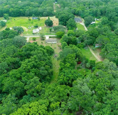 a view of a garden with a fountain