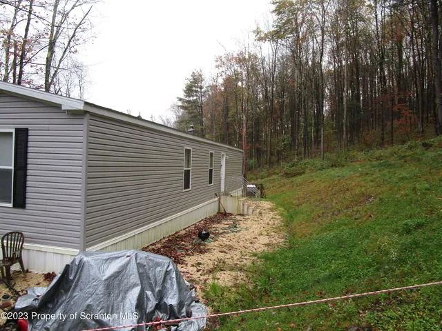 a backyard of a house