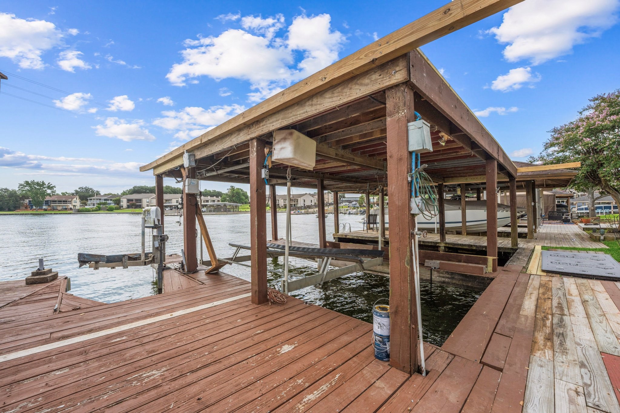 225 Capetown Conroe, TX 77356 - Photo 33 of 38 a porch with seating space and hardwood floor