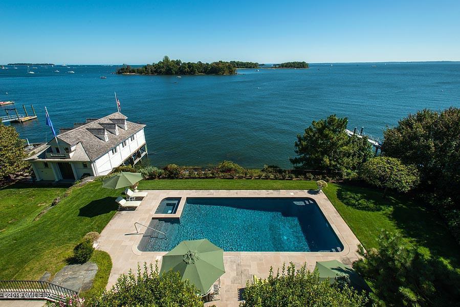 a view of lake from balcony