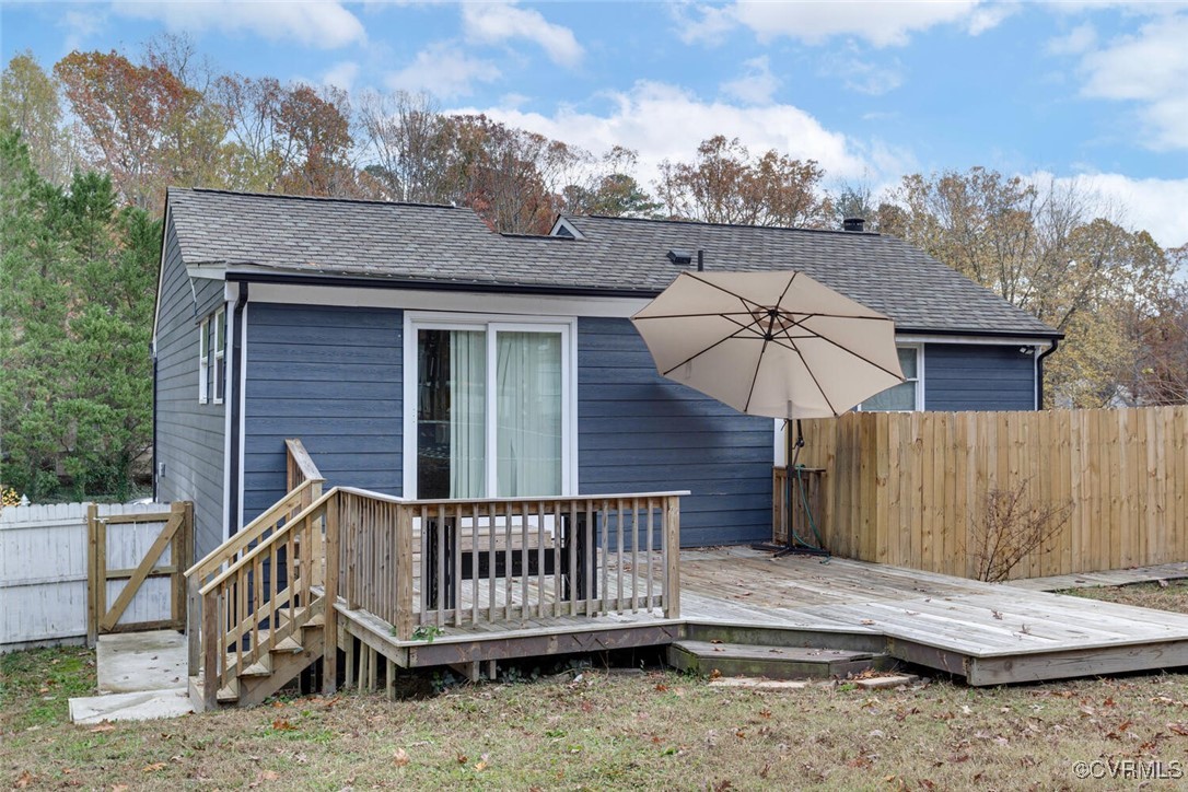 2314 Cox Road Henrico, VA 23233 - Photo 46 of 50 Rear view of property featuring a deck