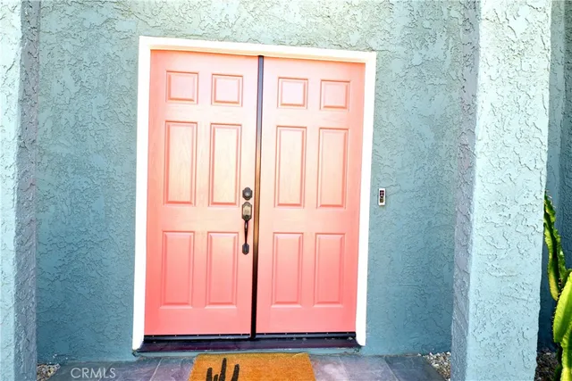 a view of front door