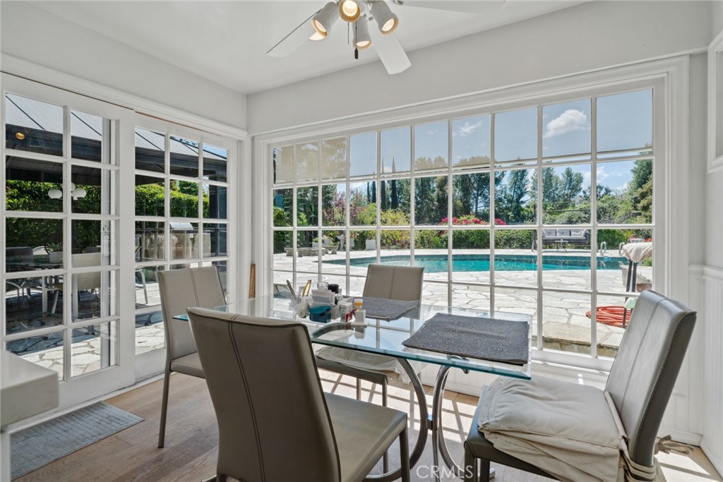 4420 Conchita Way Tarzana, CA 91356 - Photo 27 of 53 a view of a dining room with furniture window and outside view