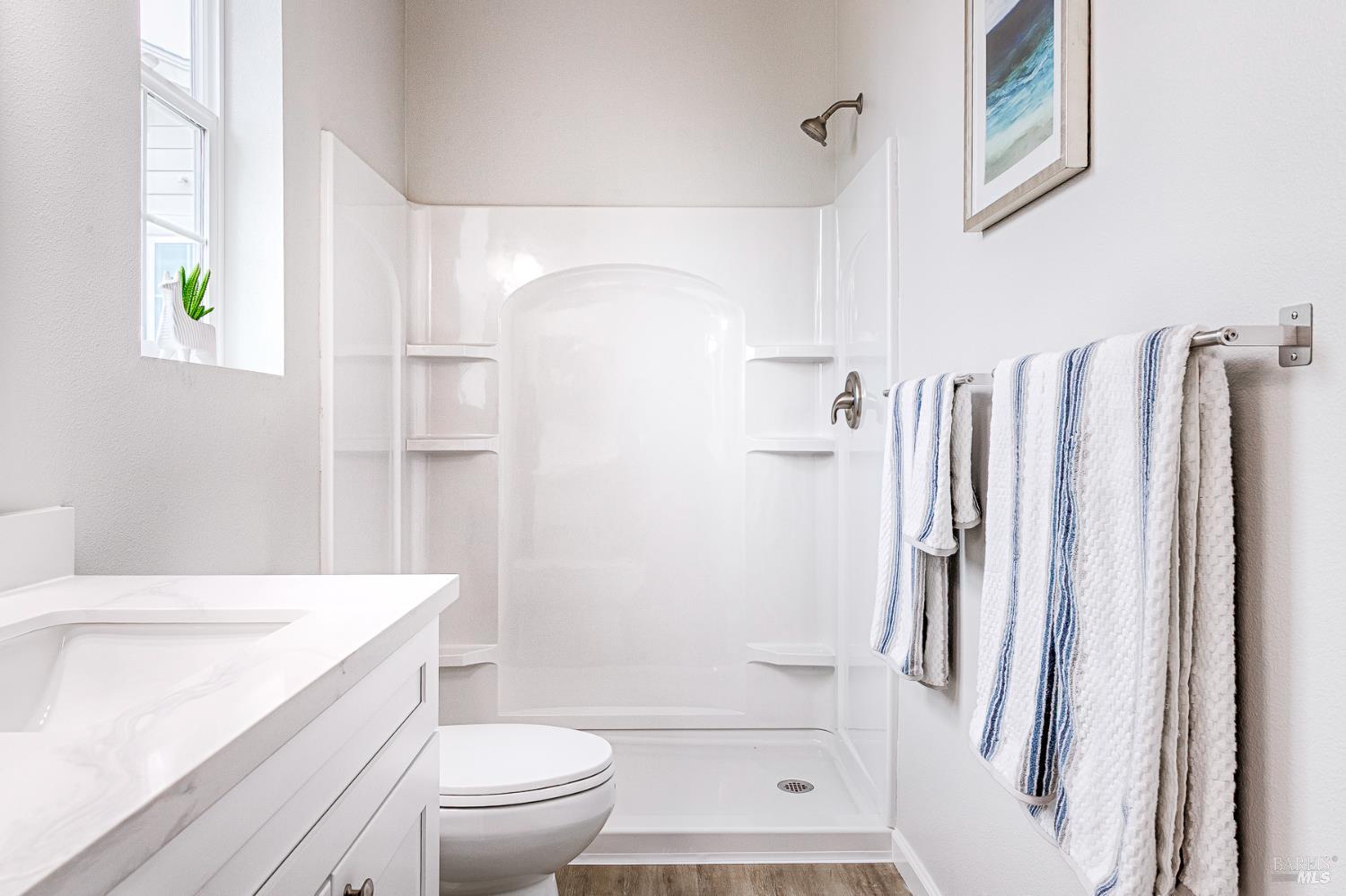 1964 Las Ventanas Drive Santa Rosa, CA 95407 - Photo 22 of 36 a bathroom with a sink toilet and shower
