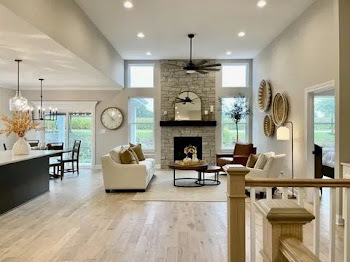 T3 15929 Prairie View Lockport, IL 60441 - Photo 13 of 27 a living room with furniture and a fireplace