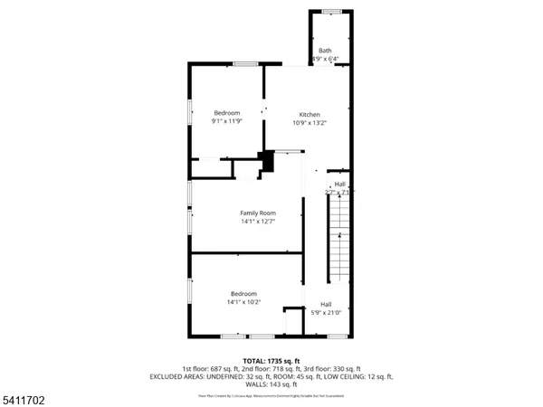 $3,000 | 826 George Street, Unit 2, Plainfield, NJ 07062