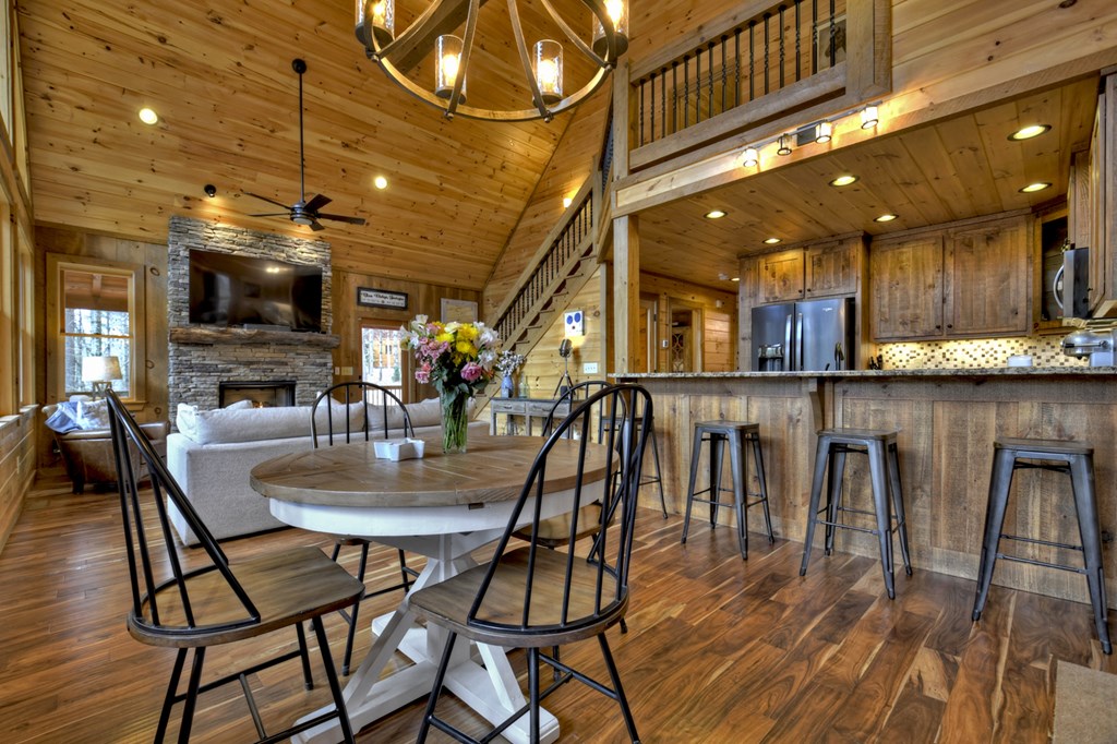 705 George Curtis Road Blue Ridge, GA 30513 - Photo 18 of 49 a view of a dining room with furniture