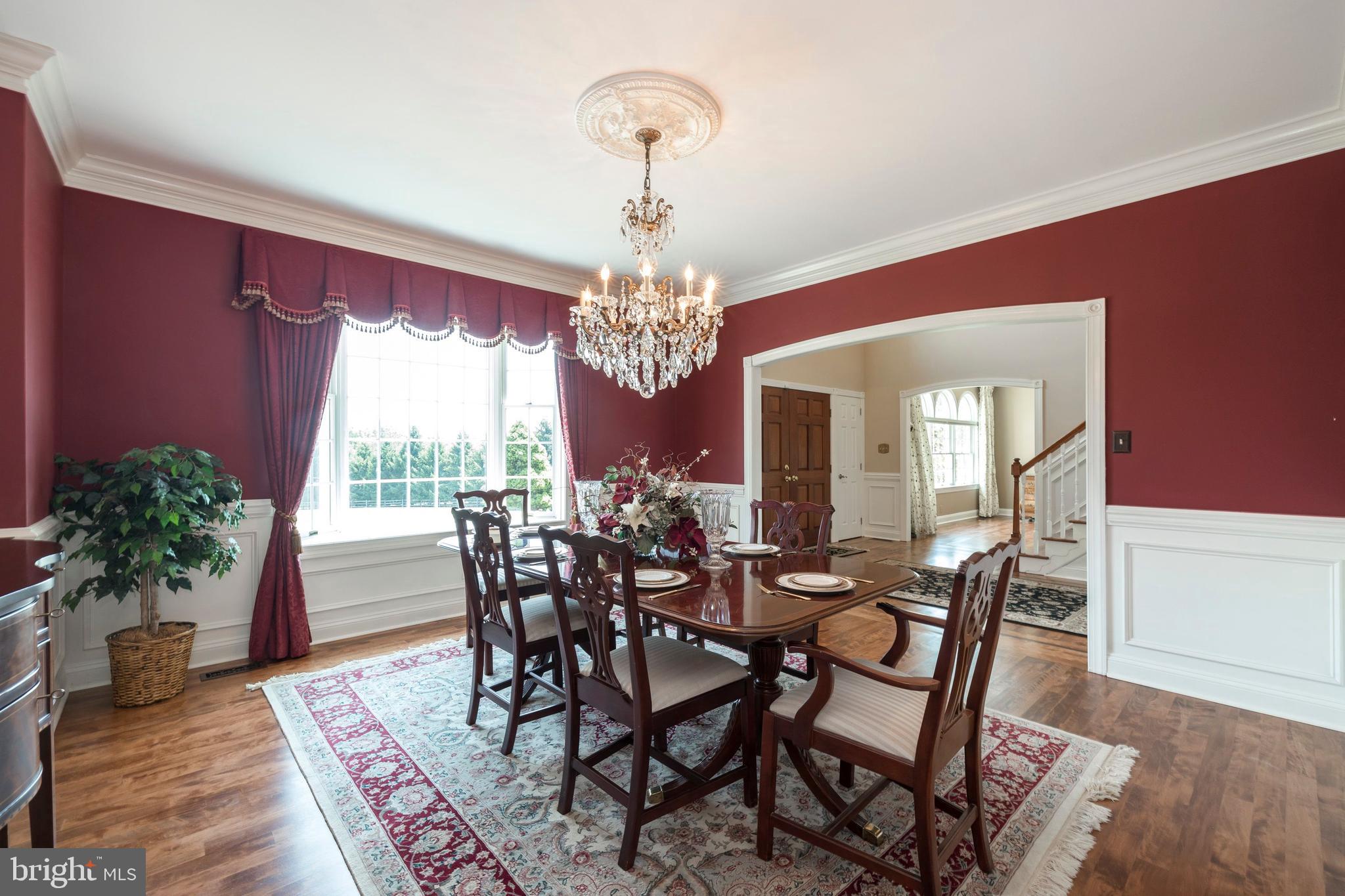 1131 Braefield Road Chester Springs, PA 19425 - Photo 8 of 38 Formal Dining room with Schoenbeck Chandelier