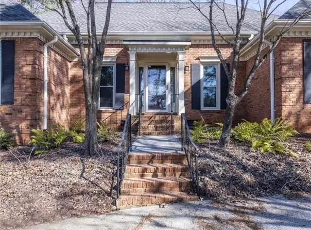 a front view of a house