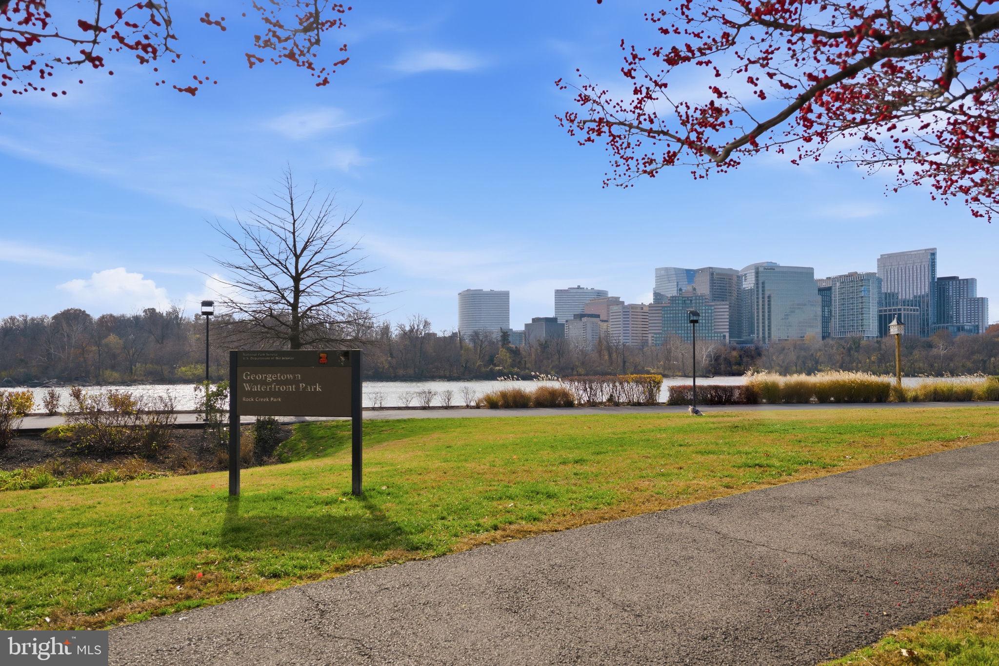 1066 Paper Mill Court, Unit 1066 Washington, DC 20007 - Photo 20 of 25 a view of a city with a big yard