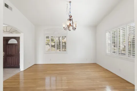 a view of a livingroom with a window