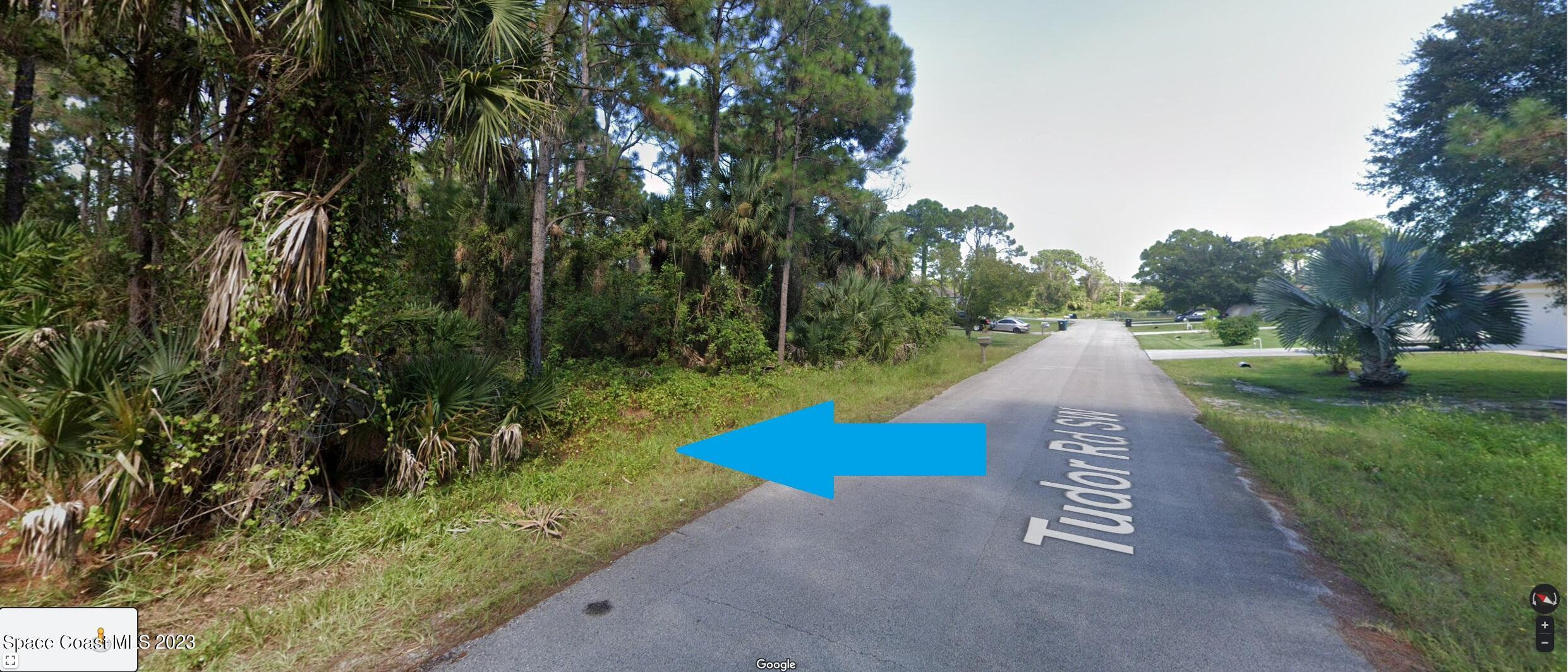 173 Tudor Road Southwest Palm Bay, FL 32908 - Photo 1 of 4 a road view with large trees