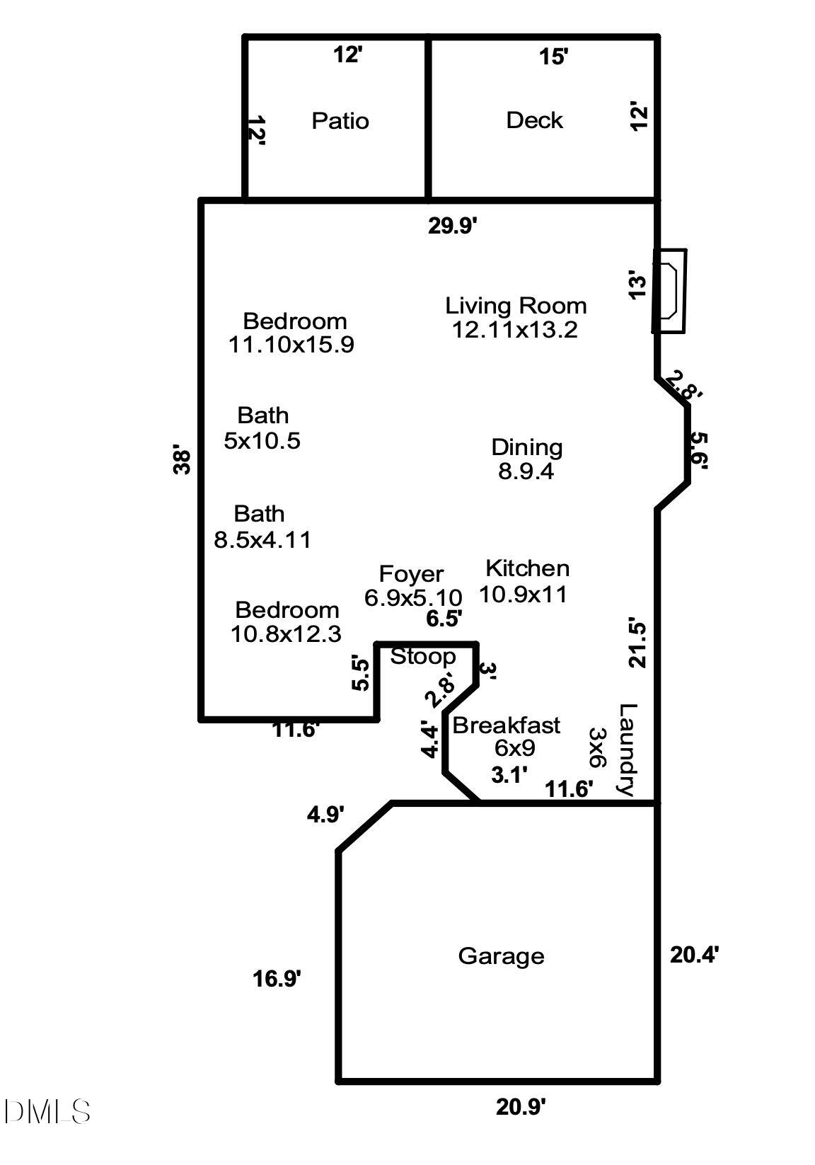 2029 Castle Pines Drive Raleigh, NC 27604 - Photo 37 of 37 floorplan pic