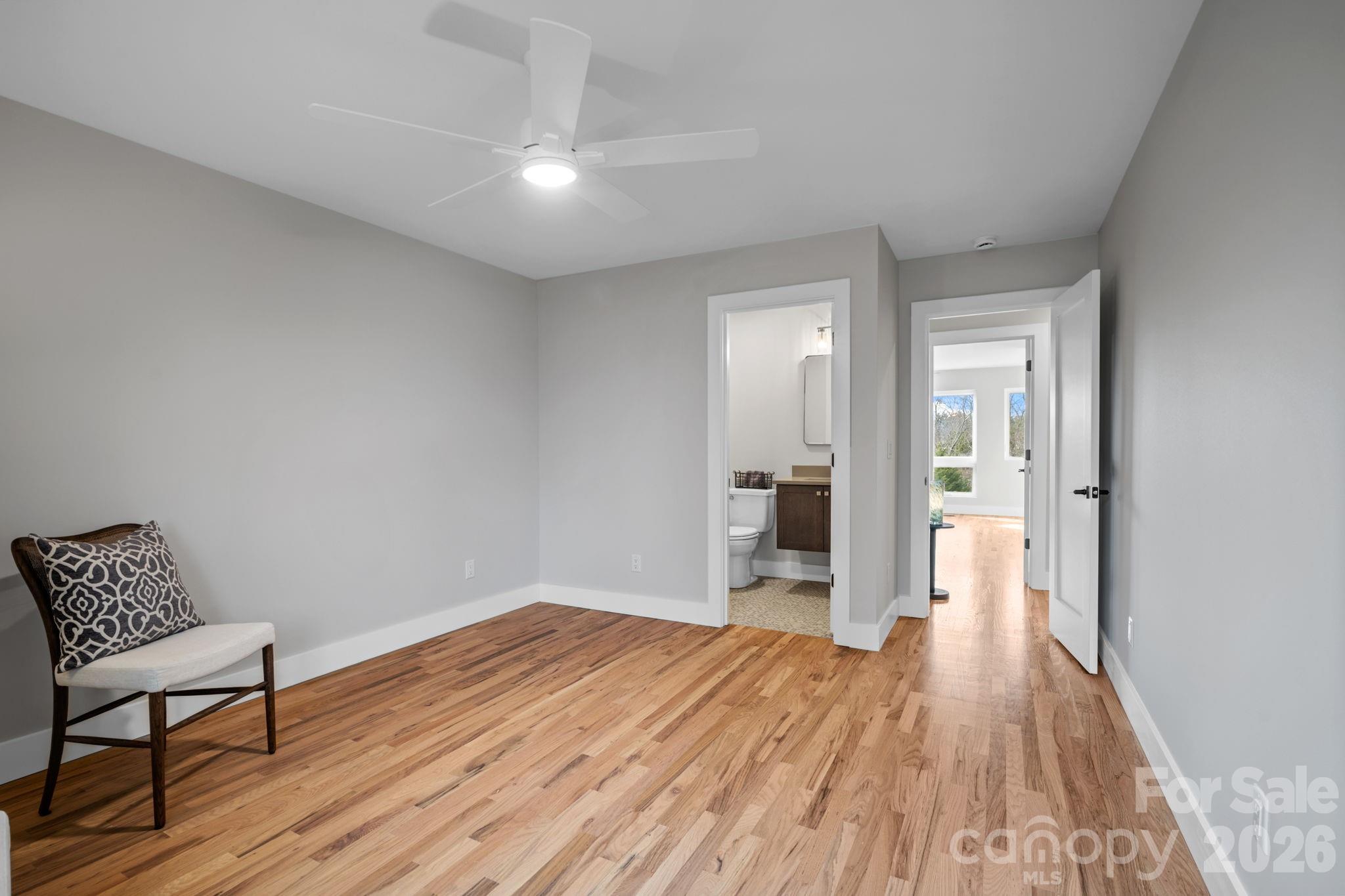 5 Gudger Road Asheville, NC 28715 - Photo 41 of 47 a big room with wooden floor and a bathroom