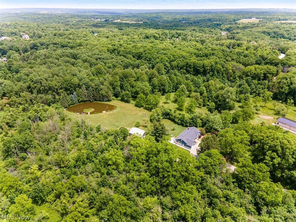 11292 Butternut Road Chardon, OH 44024 - Photo 4 of 49 Sprawling property featuring a prominent body of water, extensive wooded areas, and a residential structure