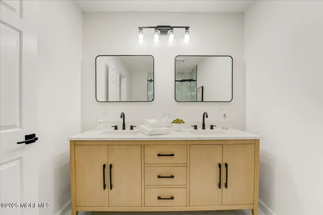 a bathroom with a shower and toilet