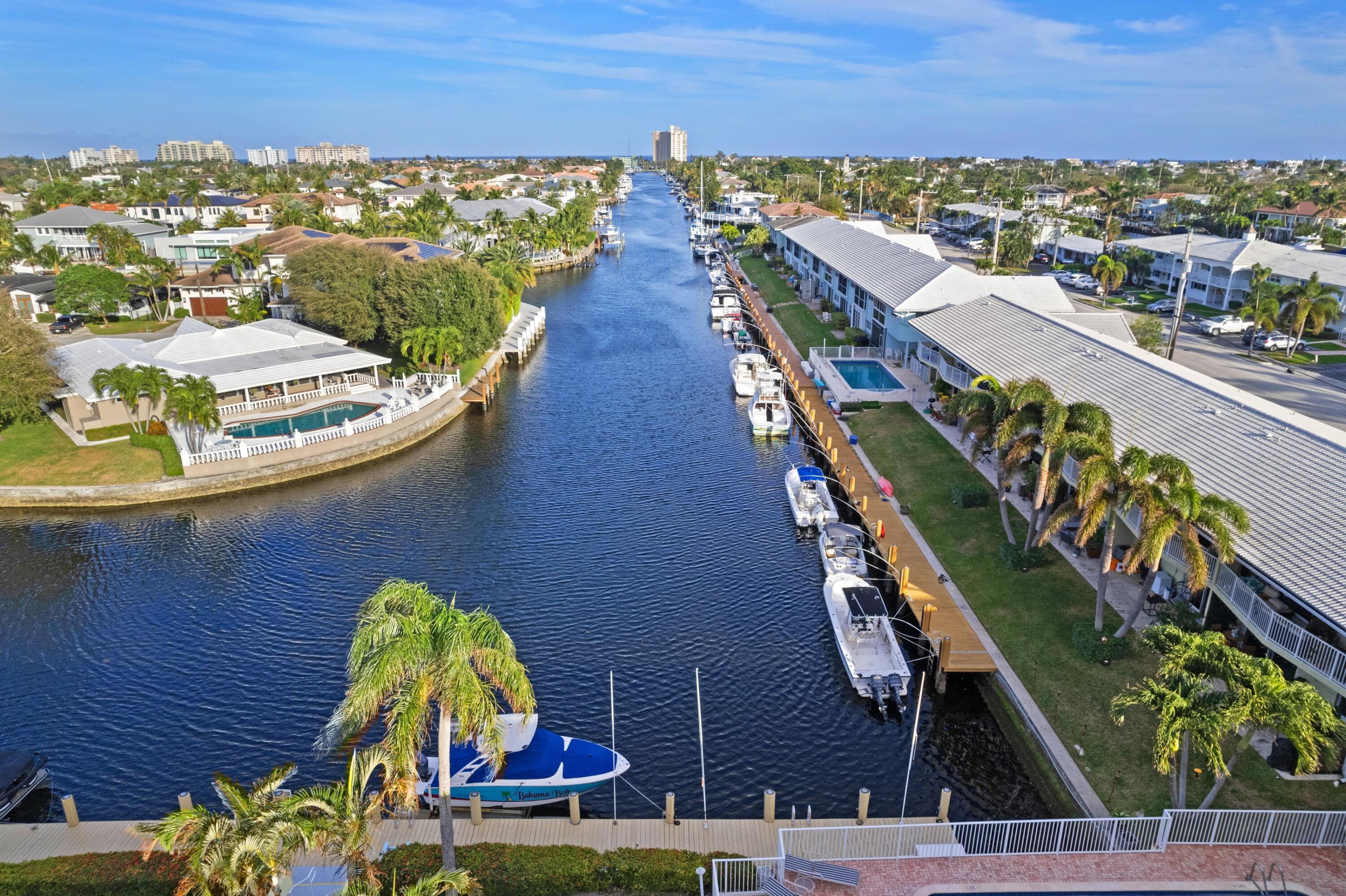 2301 Northeast 36th Street, Unit 204 Lighthouse Point, FL 33064 - Photo 17 of 20 an aerial view of a house