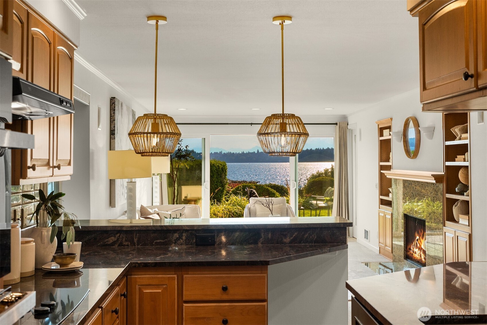 6620 Lake Washington Boulevard Northeast, Unit 101 Kirkland, WA 98033 - Photo 11 of 31 a kitchen with lots of counter top space and a sink