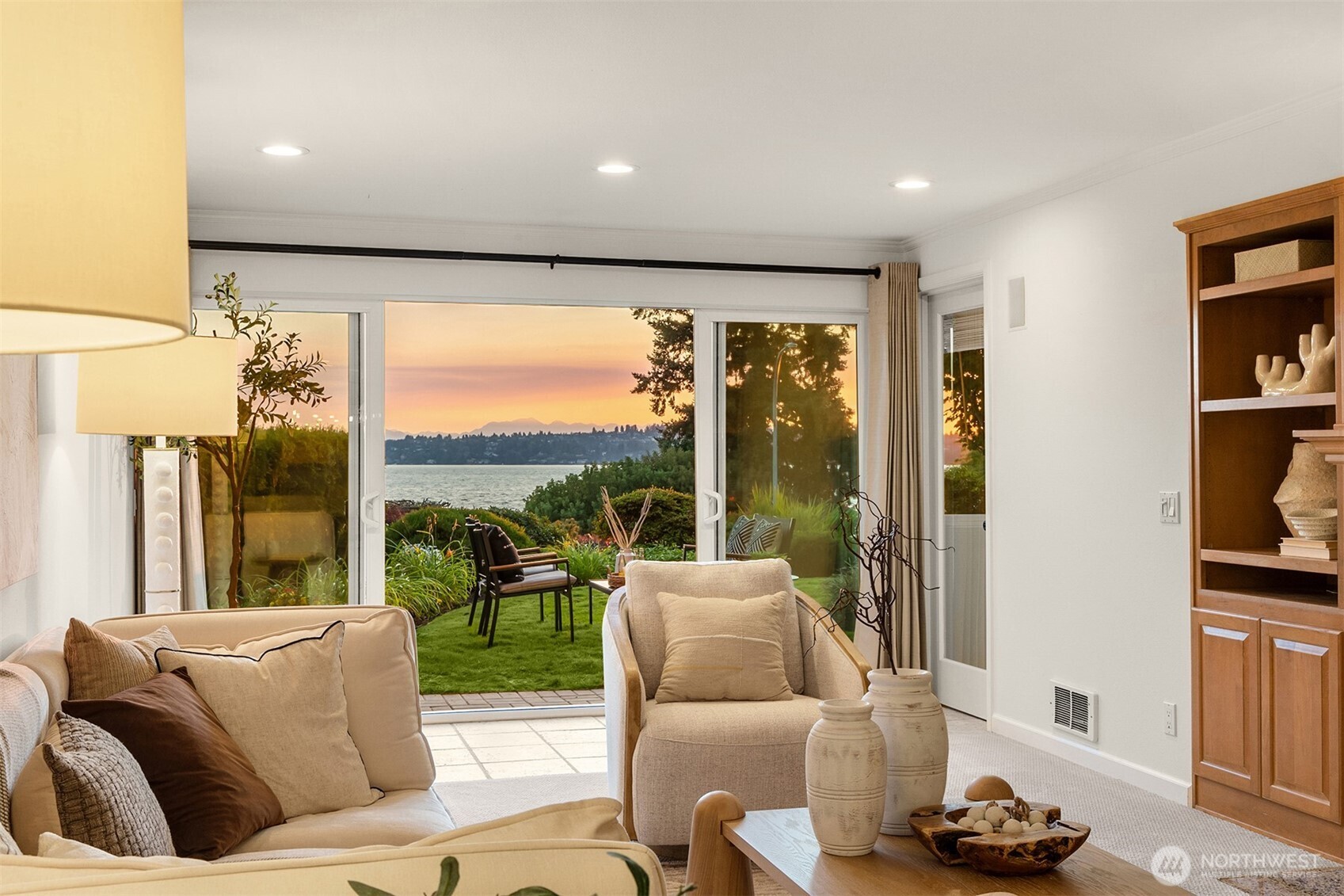 6620 Lake Washington Boulevard Northeast, Unit 101 Kirkland, WA 98033 - Photo 8 of 31 a living room with furniture floor to ceiling window and floor to ceiling window