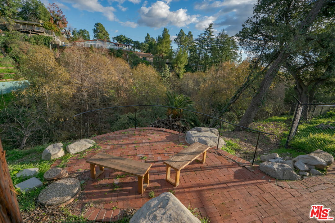 2304 Pickens Canyon Road La Crescenta, CA 91214 - Photo 31 of 37 a view of a backyard with sitting area