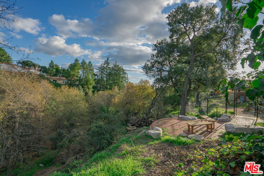 2304 Pickens Canyon Road La Crescenta, CA 91214 - Photo 32 of 37 a view of a garden with a fountain