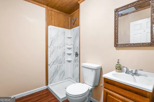 a view of outdoor space and deck