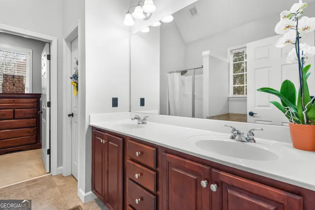 a white bath tub sitting in a bathroom