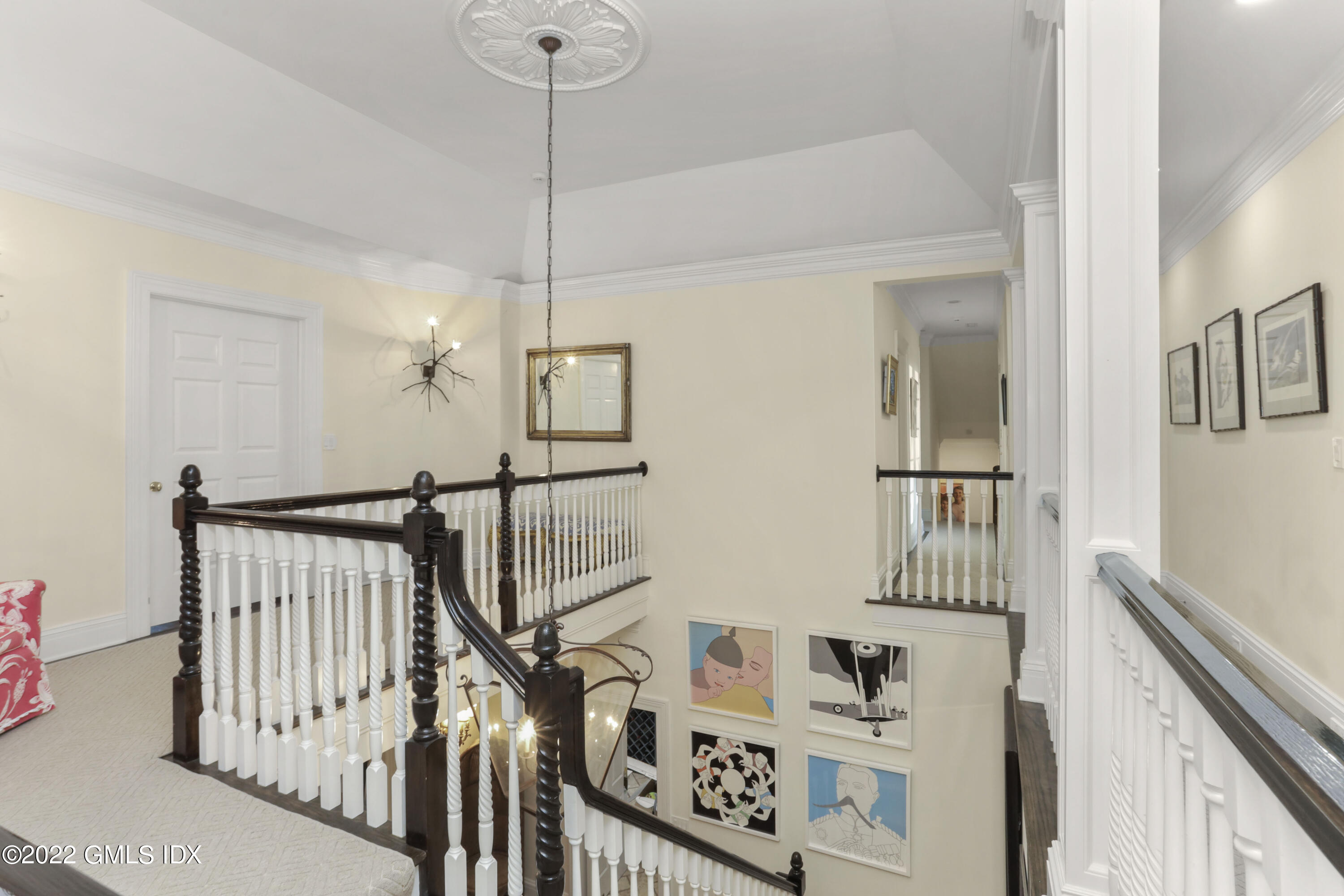 59 Cat Rock Road Cos Cob, CT 06807 - Photo 19 of 51 a view of hallway with a window and stairs