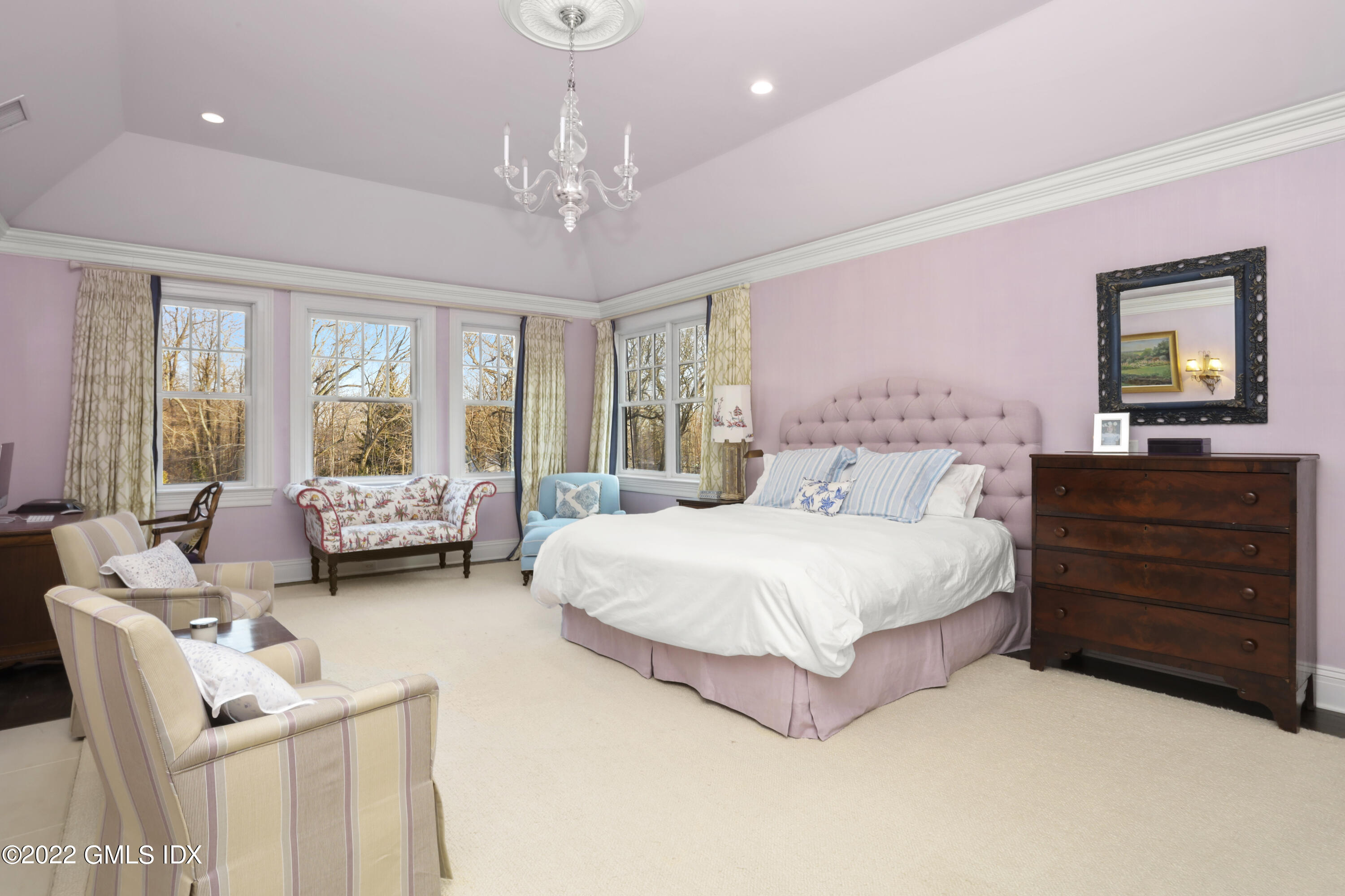 59 Cat Rock Road Cos Cob, CT 06807 - Photo 20 of 51 a spacious bedroom with a bed and a dresser