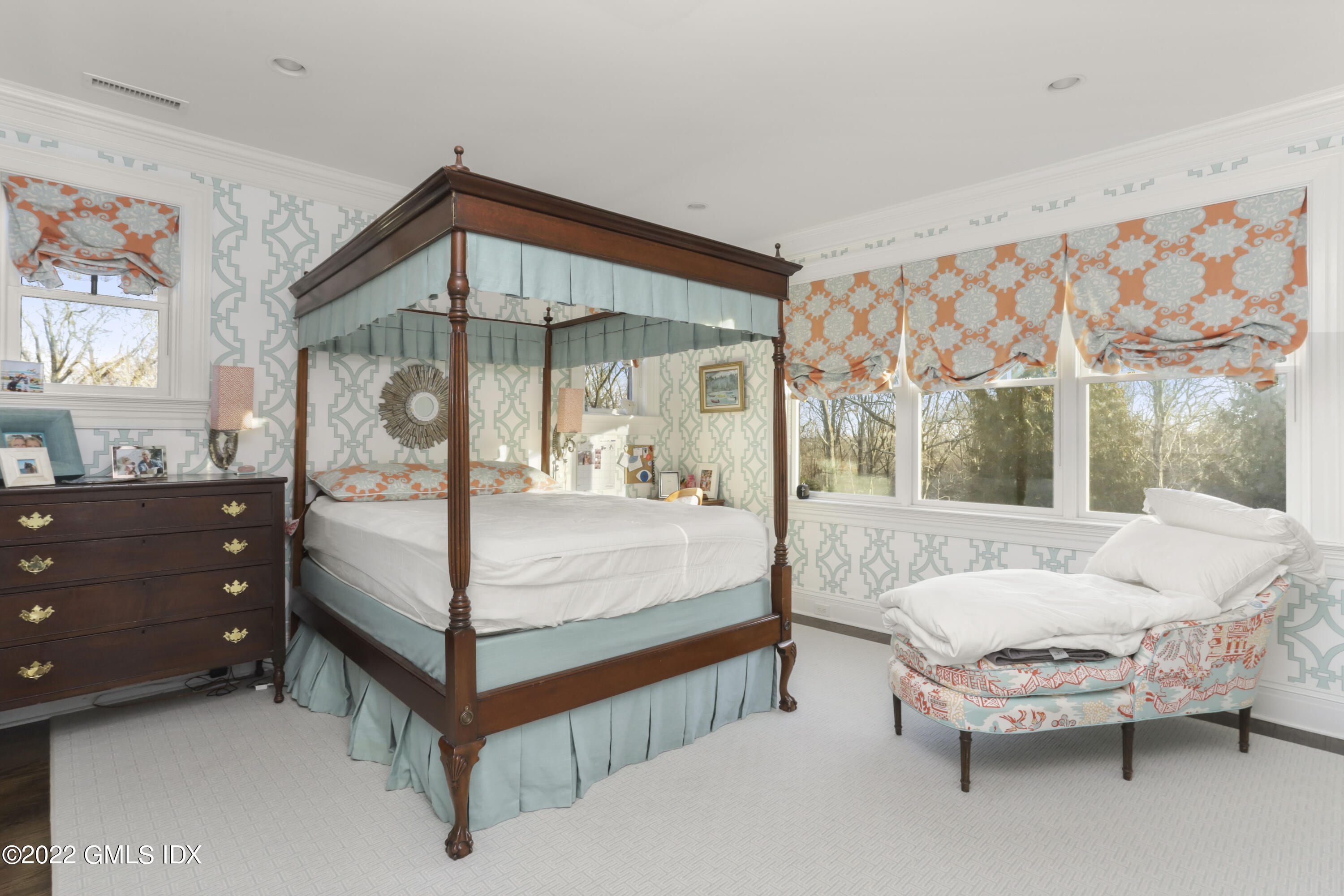 59 Cat Rock Road Cos Cob, CT 06807 - Photo 33 of 51 a bedroom with a bed and large window