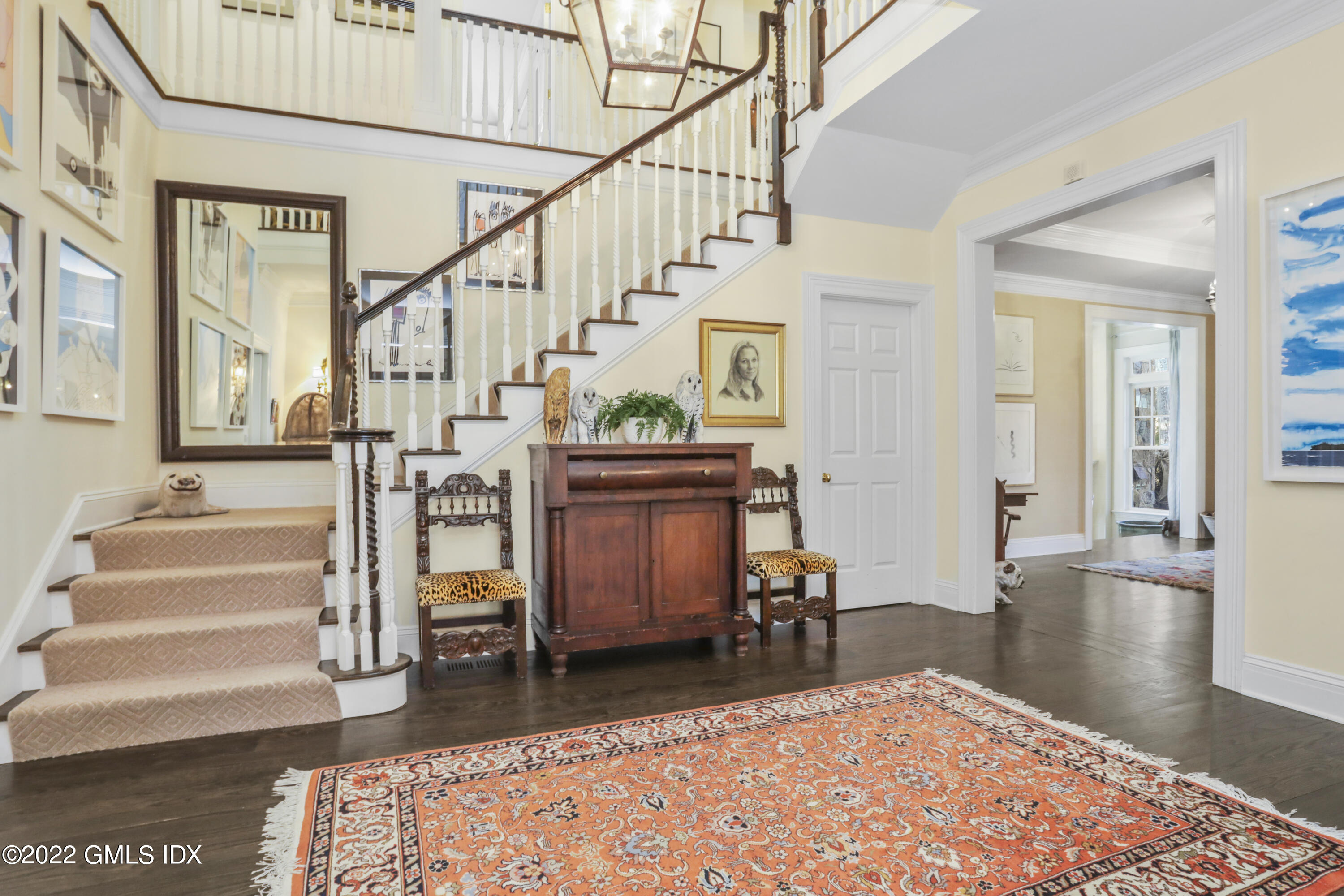 59 Cat Rock Road Cos Cob, CT 06807 - Photo 4 of 51 a view of entryway and hall with wooden floor