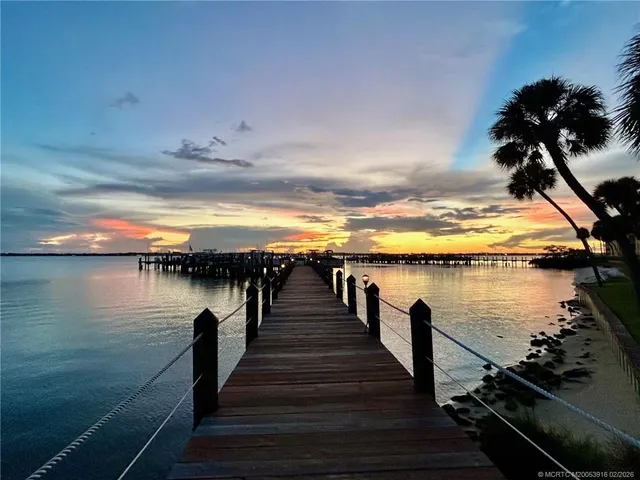 a view of a water with an ocean