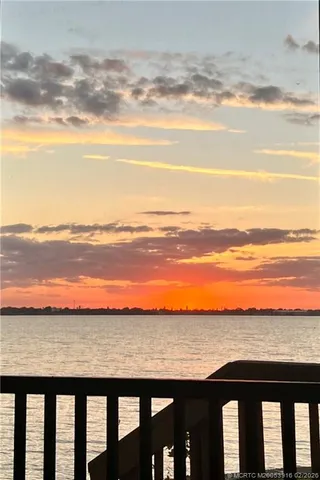 a view of an ocean and beach
