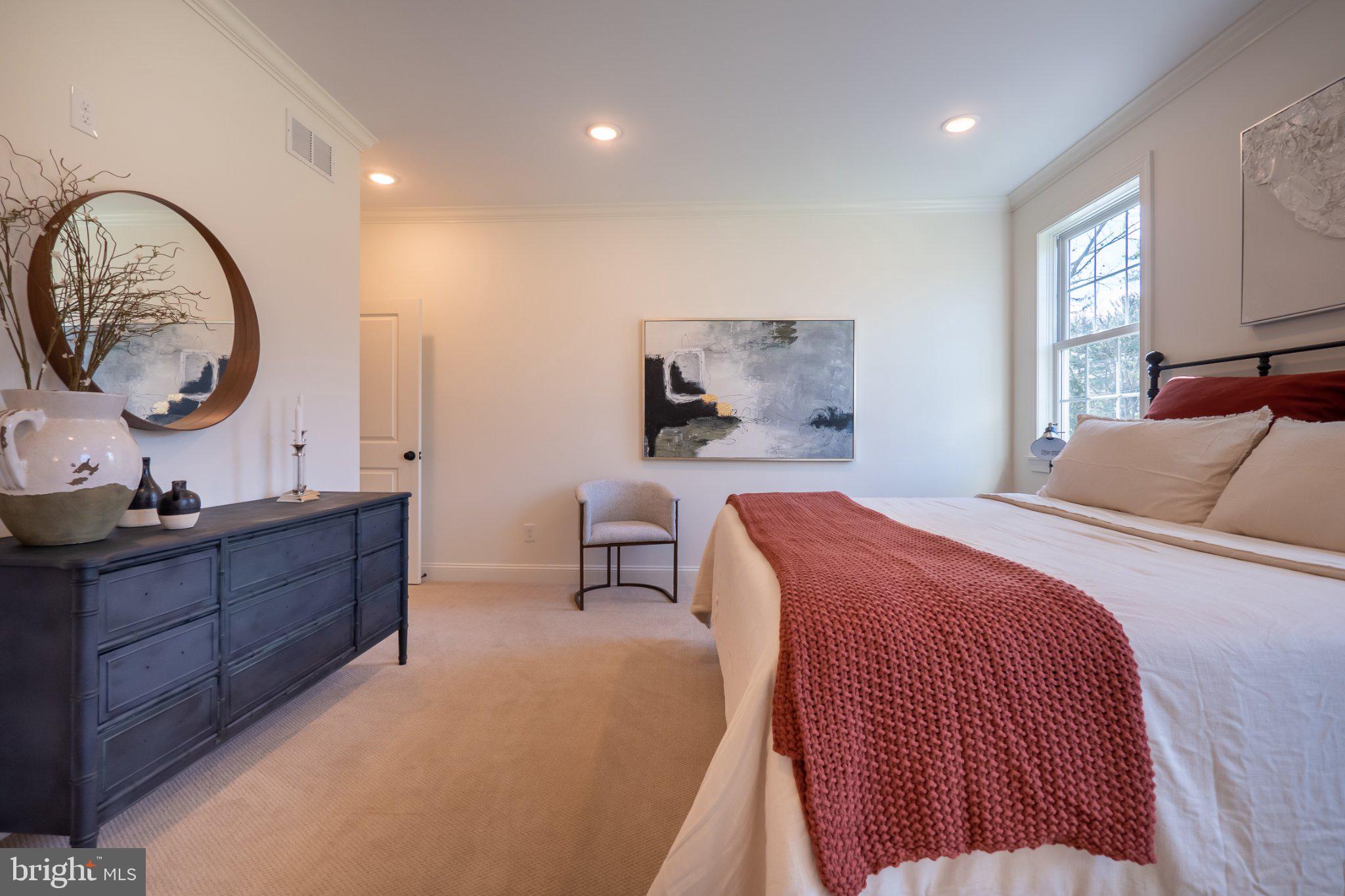 4630 Old Saucon Road Bethlehem, PA 18015 - Photo 19 of 33 a bed room with a bed mirror and window